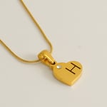 Gold color / 1 Piece Simple Series Simple Letter H Stainless Steel  Gold Color Rhinestone Unisex Pendant Necklaces Picture8